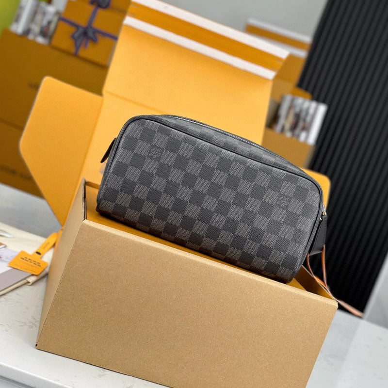 LV Dopp Kit Toilet Pouch Monogram Canvas M40127