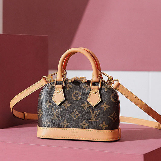 LV Nano Alma Monogram Real Leather Bag M82717