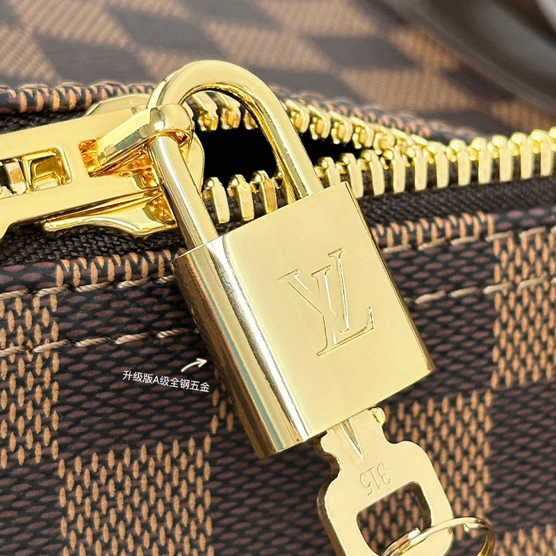 LV Keepall Bandoulière 50 55 Damier Graphite Canvas N41418 N41414 Travelbag