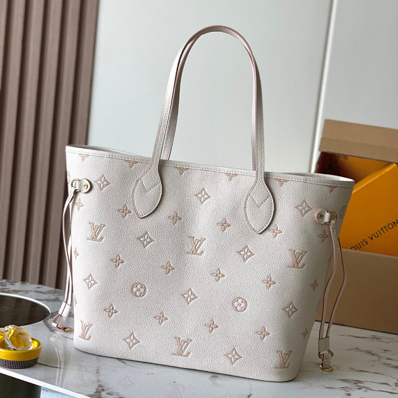 LV Neverfull MM Monogram Empreinte Leather Bag M14285