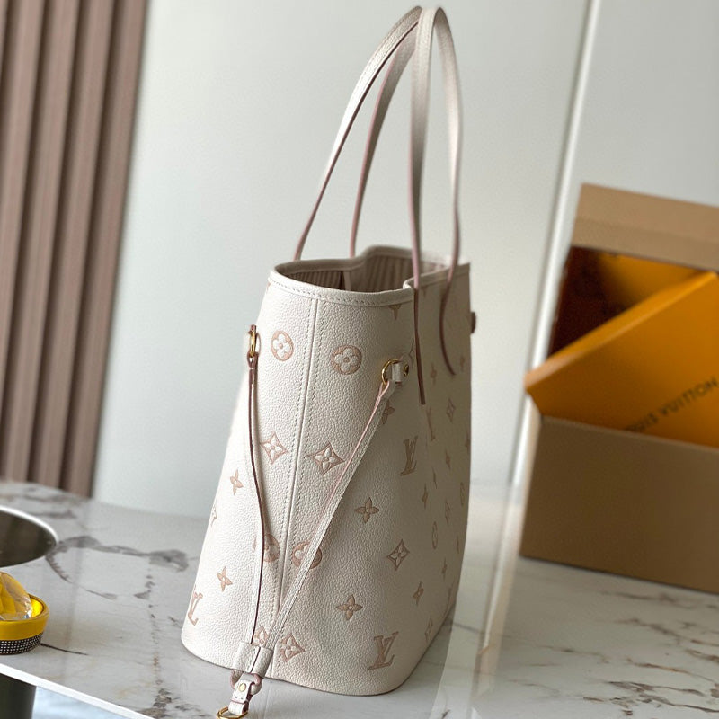 LV Neverfull MM Monogram Empreinte Leather Bag M14285