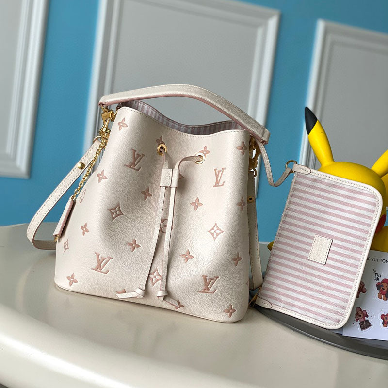 LV NeoNoe MM Monogram Empreinte Leather Bags M14401