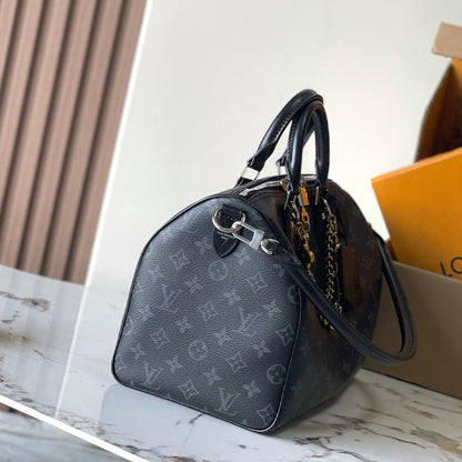 LV Speedy Soft 30 Monogram Eclipse M15102 Bag