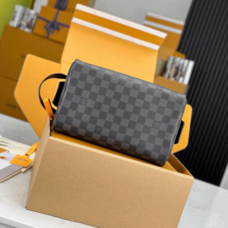 LV Dopp Kit Toilet Pouch Monogram Canvas M40127