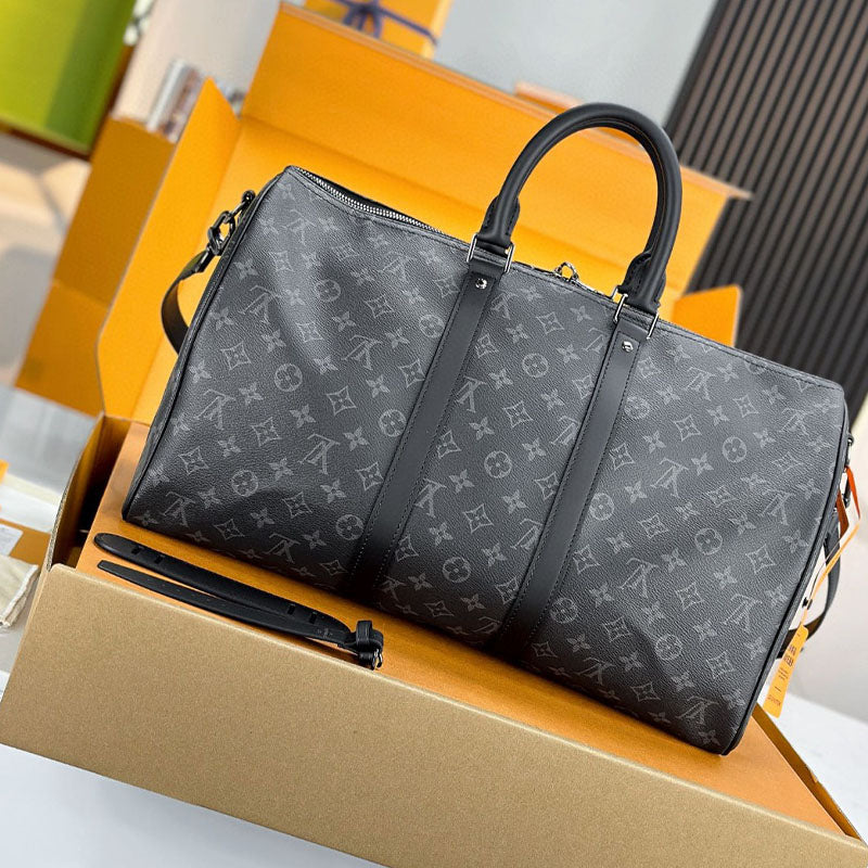 LV Keepall Bandoulière 45 Monogram Eclipse Canvas M40569 Bag