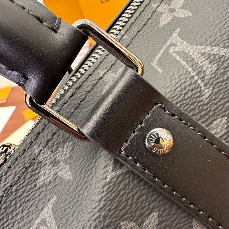 LV Keepall Bandoulière 45 Monogram Eclipse Canvas M40569 Bag