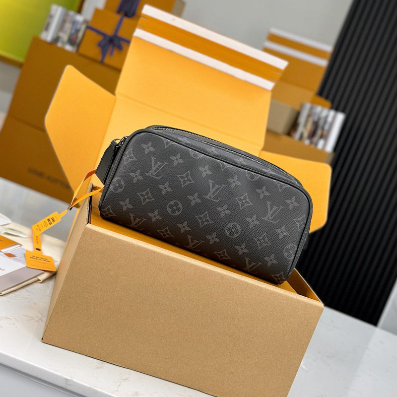 LV Dopp Kit Monogram Eclipse Canvas M46354 Bag