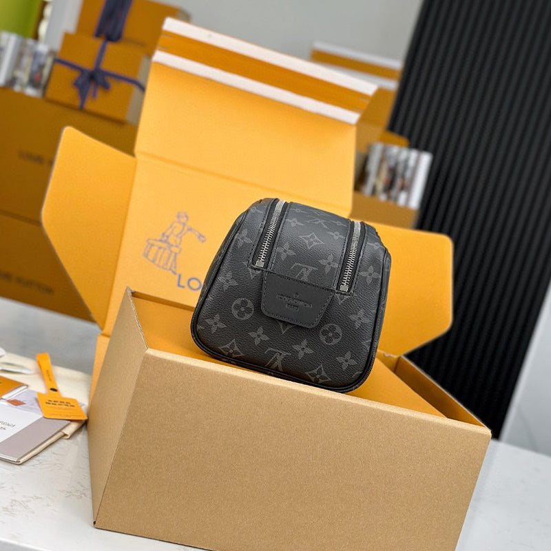 LV Dopp Kit Monogram Eclipse Canvas M46354 Bag