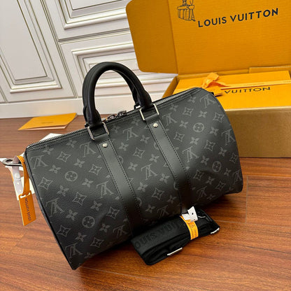 LV Keepall Bandoulière 35 Monogram Eclipse M46655 Bag
