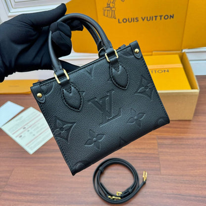 LV Onthego BB Black Monogram Empreinte M46993 Bag
