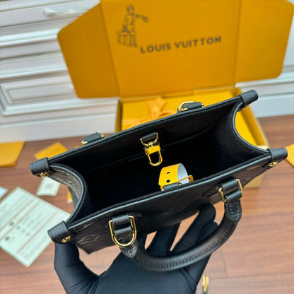 LV Onthego BB Black Monogram Empreinte M46993 Bag