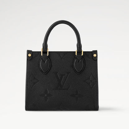 LV Onthego BB Black Monogram Empreinte M46993 Bag