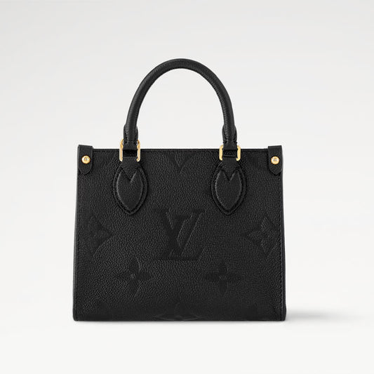 LV Onthego BB Black Monogram Empreinte M46993 Bag