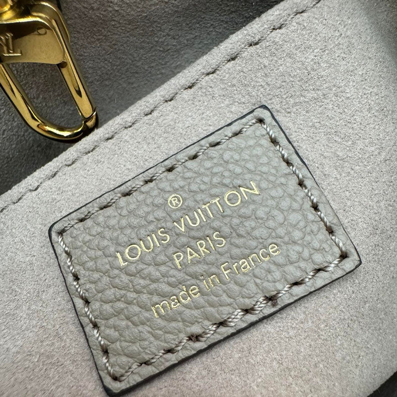 LV Onthego mm Beige Bicolor Monogram Empreinte M47054 Bag