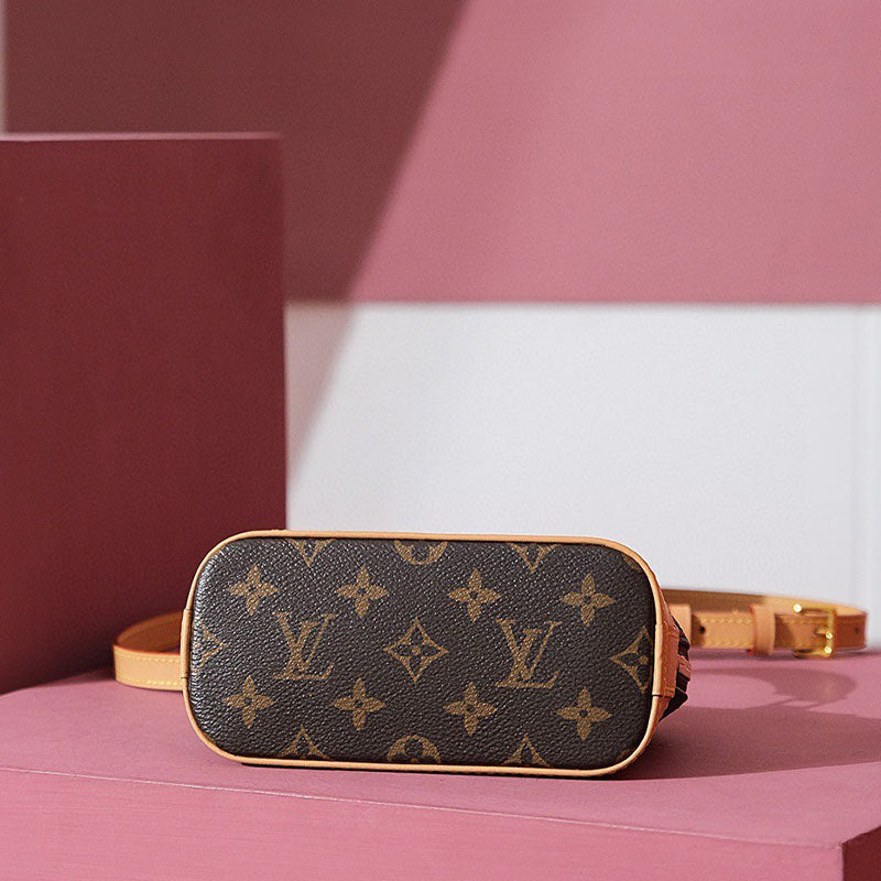 LV Nano Alma Monogram Real Leather Bag M82717