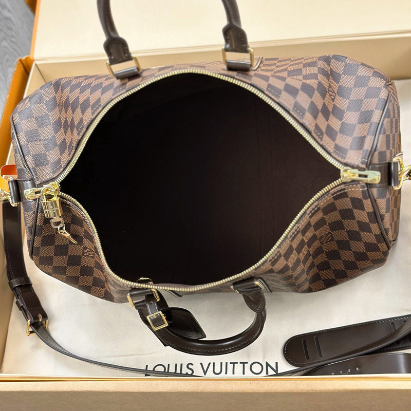 LV Keepall Bandoulière 45 Damier Graphite Canvas N41428 Travel Bag