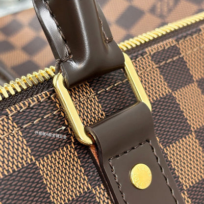 LV Keepall Bandoulière 50 55 Damier Graphite Canvas N41418 N41414 Travelbag