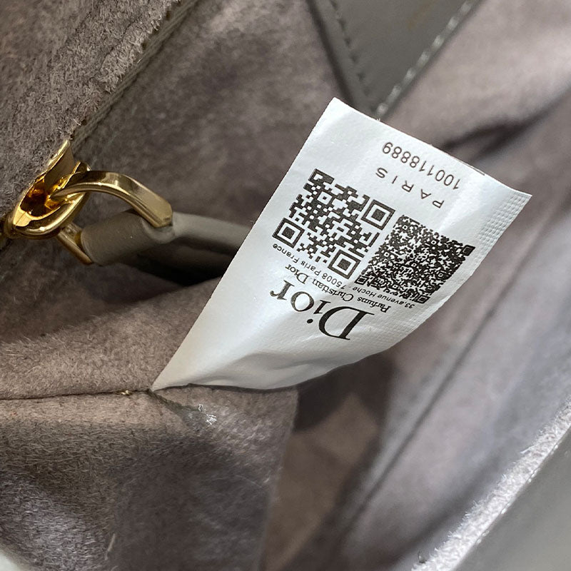 Small Lady Dior My ABCDior Elephant Gray Tote Bag