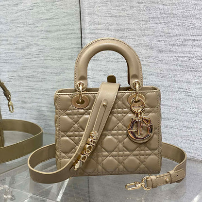 Small Lady Dior My ABCDior Warm Beige Tote Bag