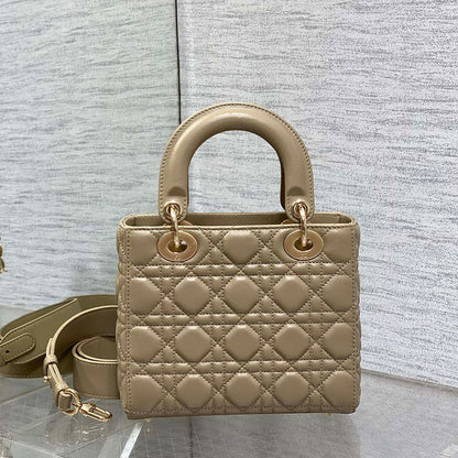 Small Lady Dior My ABCDior Warm Beige Tote Bag