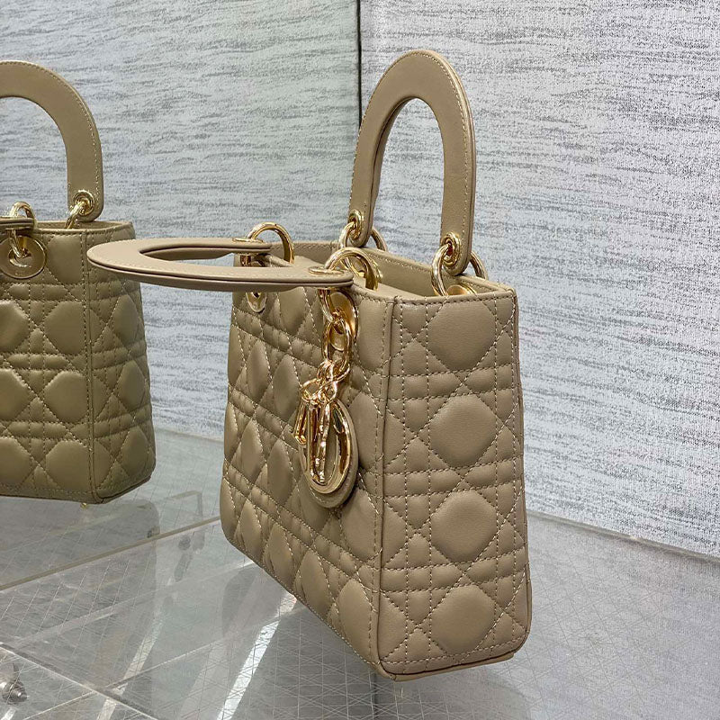 Small Lady Dior My ABCDior Warm Beige Tote Bag