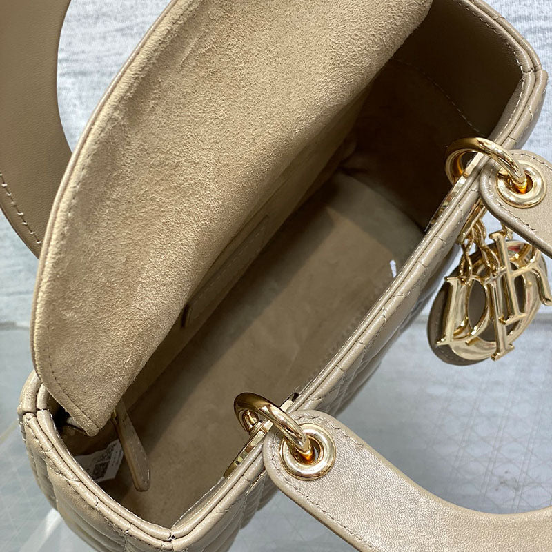 Small Lady Dior My ABCDior Warm Beige Tote Bag
