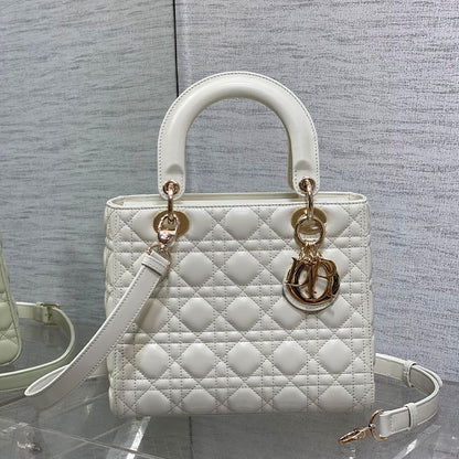 Small Lady Dior My ABCDior White Bag Tote Bag