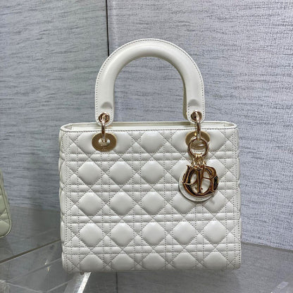 Small Lady Dior My ABCDior White Bag Tote Bag
