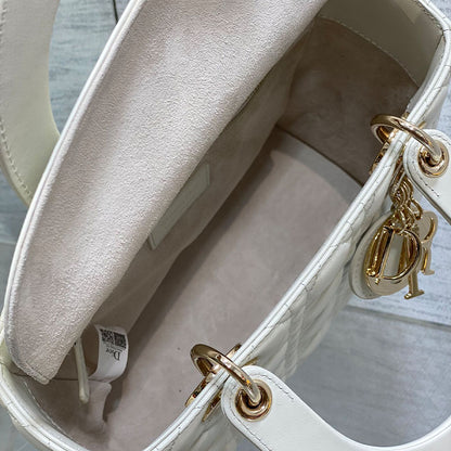 Small Lady Dior My ABCDior White Bag Tote Bag