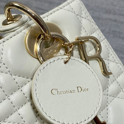 Small Lady Dior My ABCDior White Bag Tote Bag